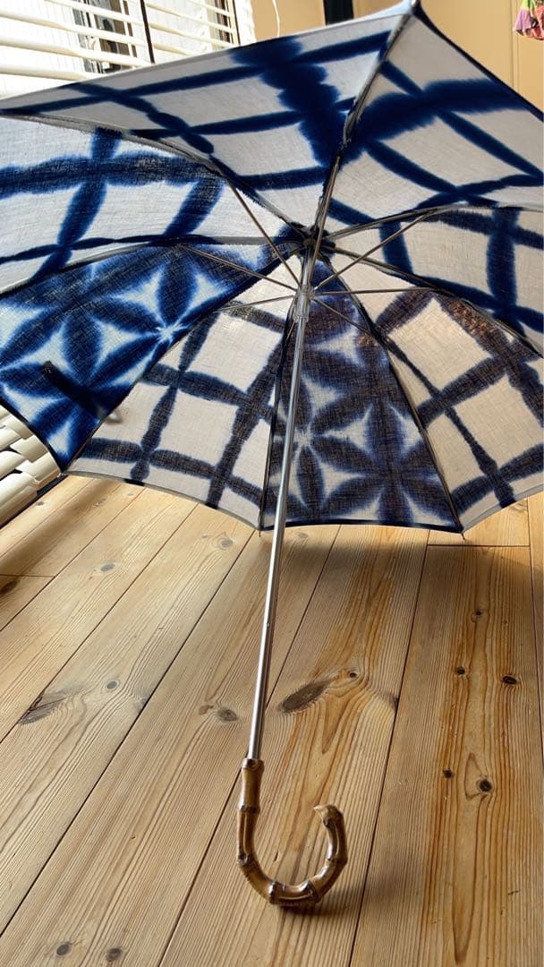 雪花絞りリメイク日傘