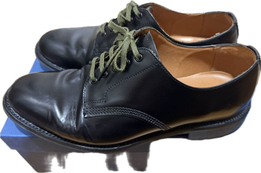 か*つ様 SANDERS サンダース ミリタリープレーントウオフィサーシューズ