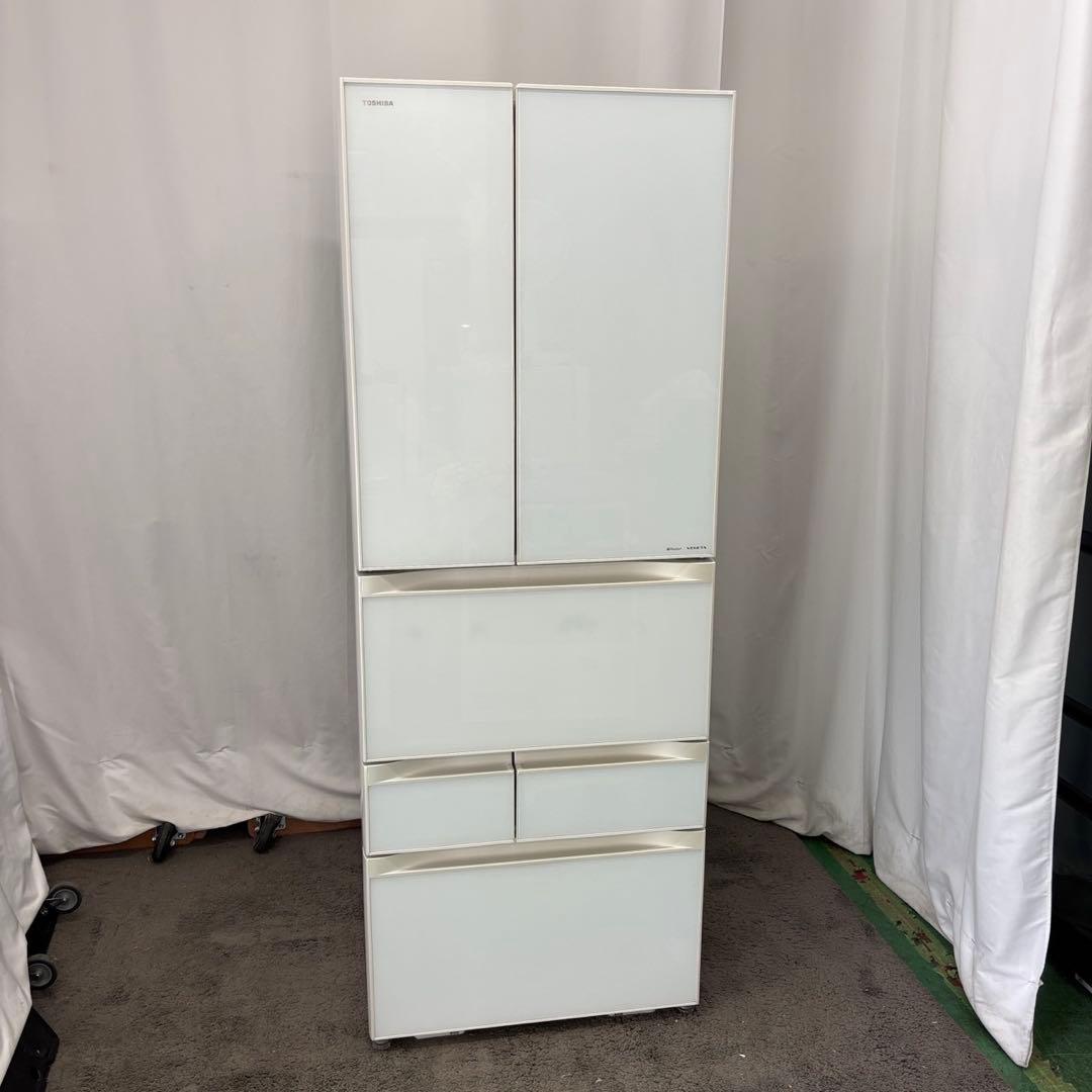 ★857　冷蔵庫　東芝　500-600ℓ　大型　安い　フレンチドア　設置無料