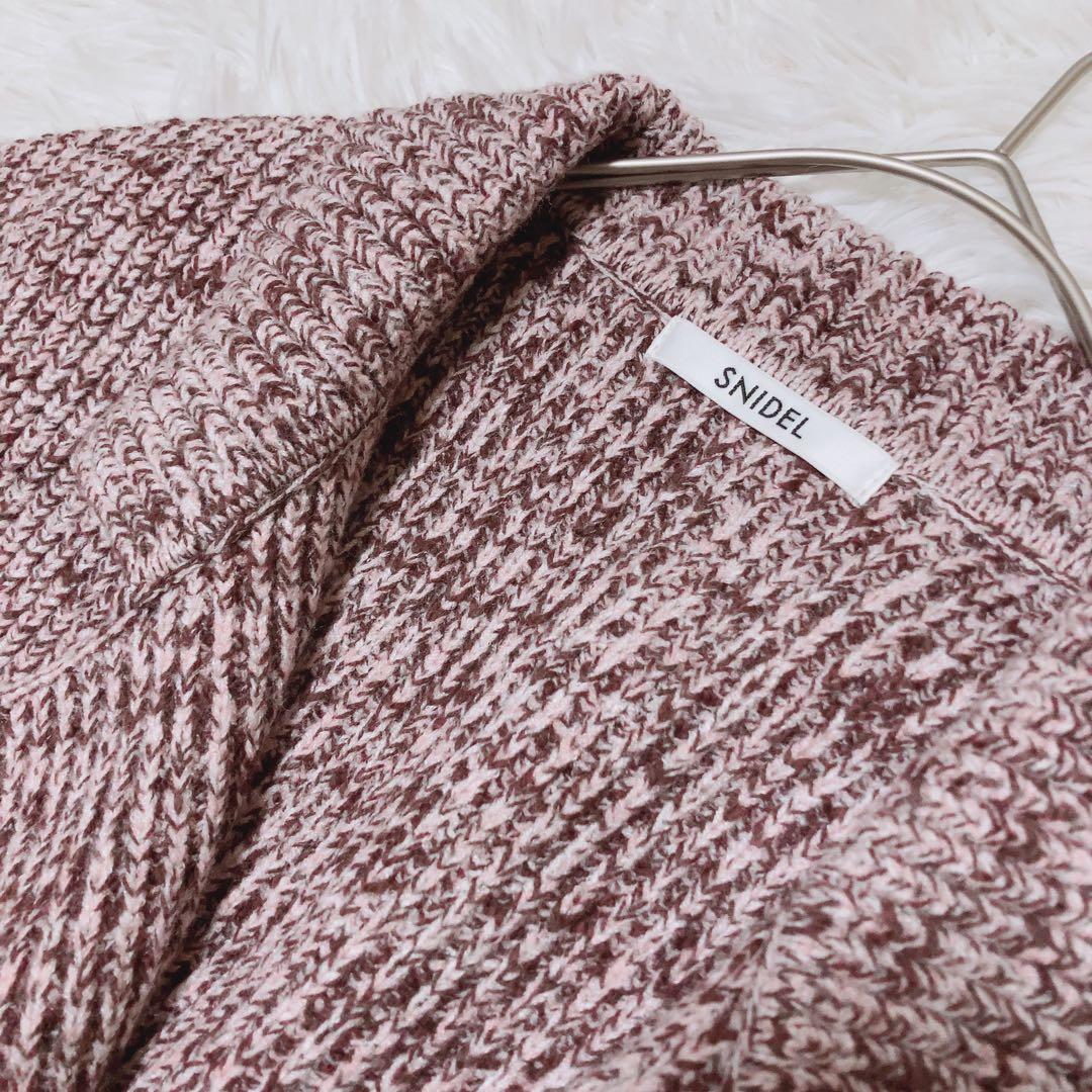 SNIDEL⭕️スナイデル　ニットジャケット　テーラード　ダブル　ピンク　人気完売