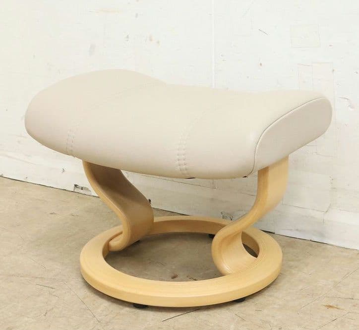 展示美品！エコーネス【コンサルM】ストレスレスチェア＆オットマン・本革