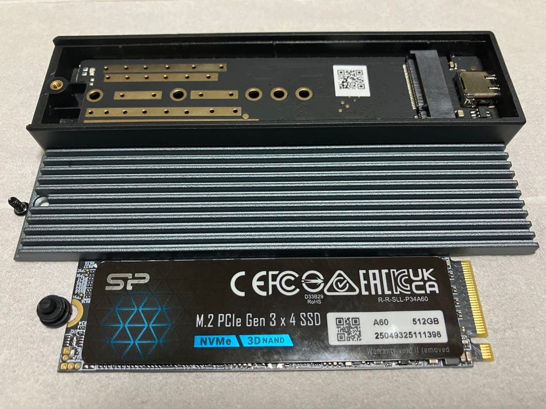 【使用時間32時間】SP 512GB M.2 SSD PCIe Gen 3×4
