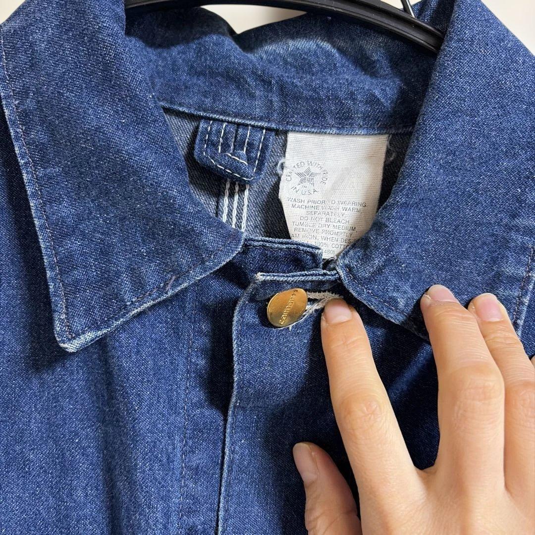 濱*中様 Carhartt カーハート カバーオール デニム ジャケット 濃紺