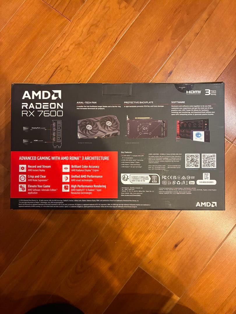 新品未開封 ASUS Dual Radeon RX7600 EVO OC