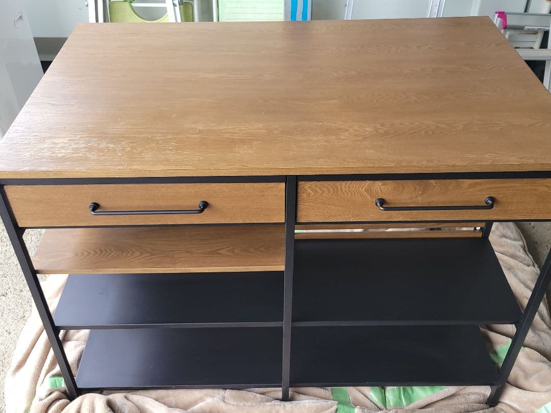 インダストリアル風 LOWYA Clamo カウンターテーブル 幅120cm