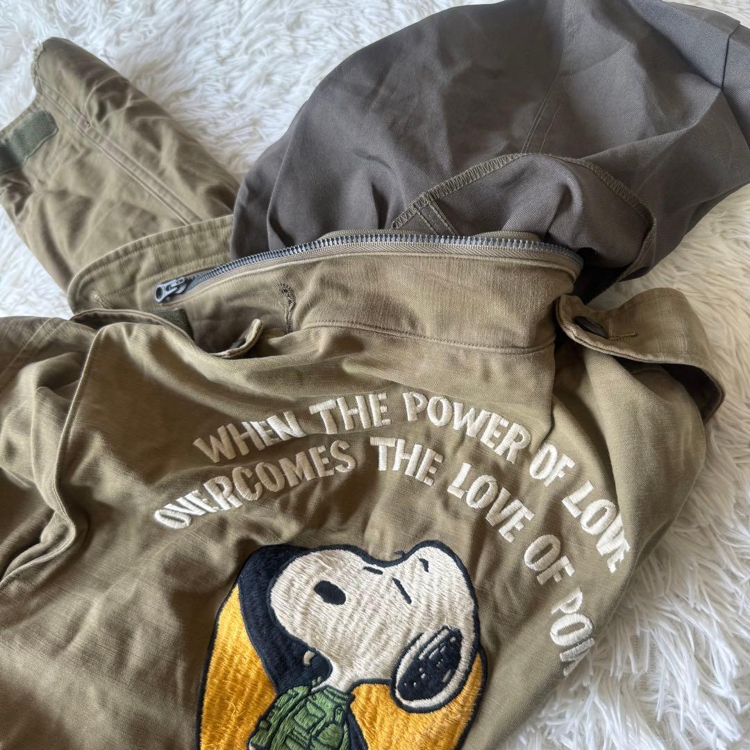 moon 様Buzz Rickson’s M65 スヌーピー刺繍 ミリタリー S