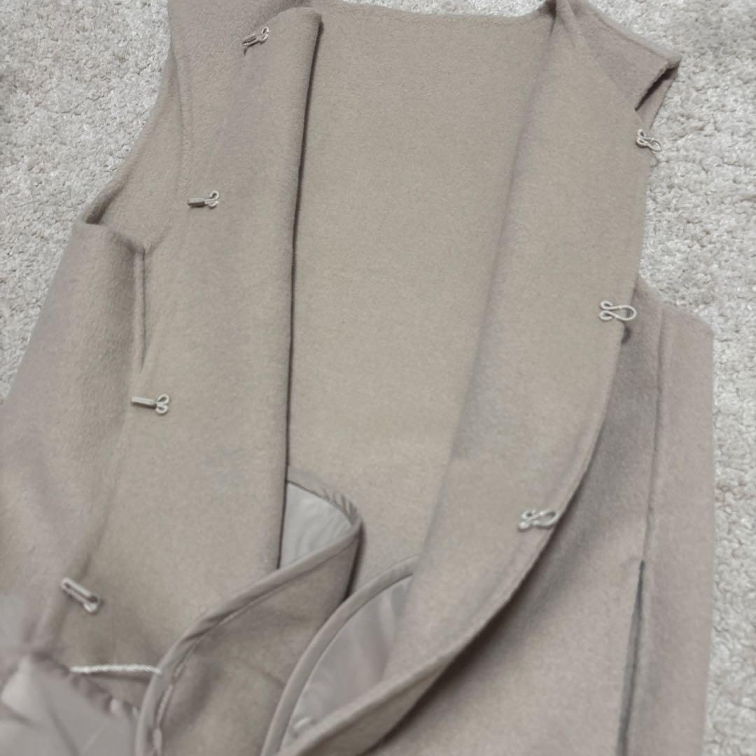 U-BIG 石井毛皮　ダブルフェイスフォックスファージレ　ベージュ　サイズS