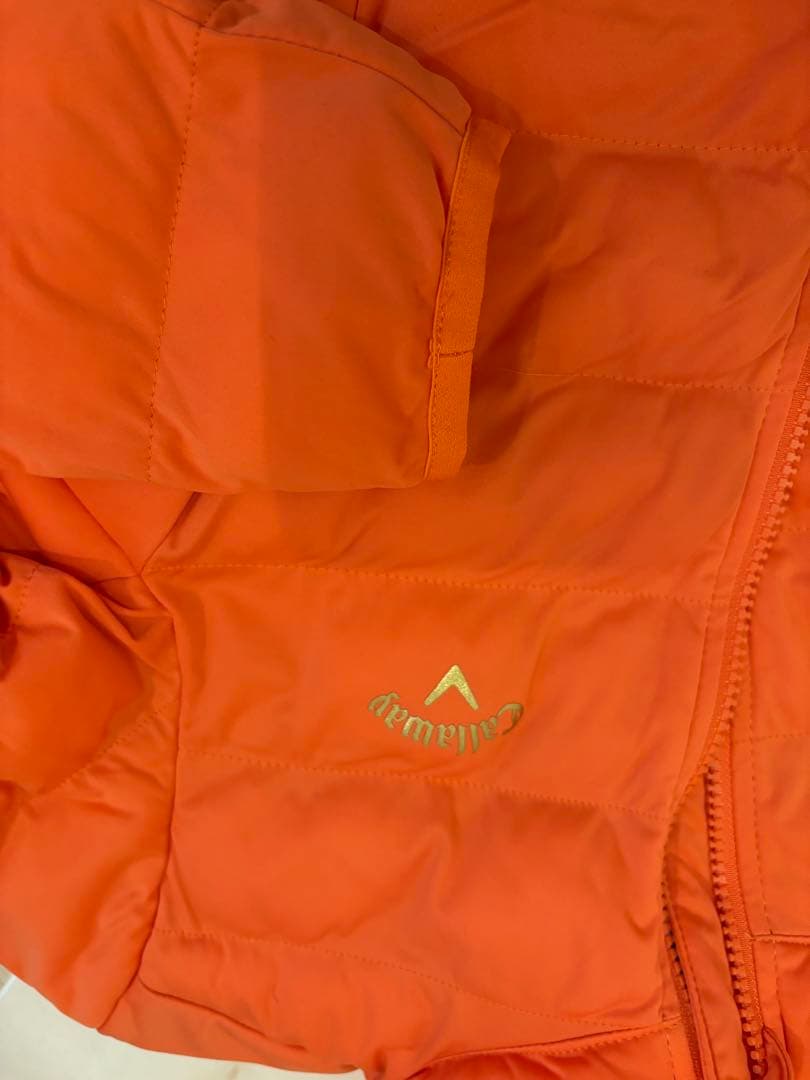 Callaway レディース ゴルフジャケットとスカート セット オレンジ