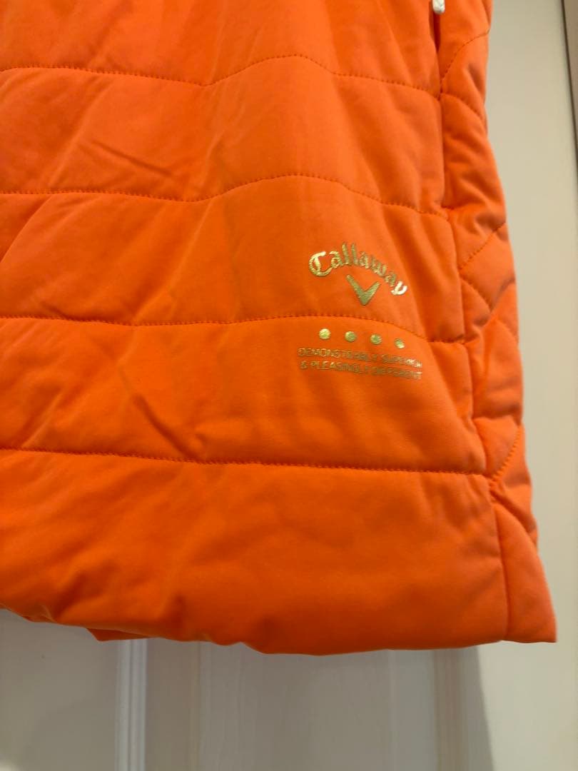 Callaway レディース ゴルフジャケットとスカート セット オレンジ