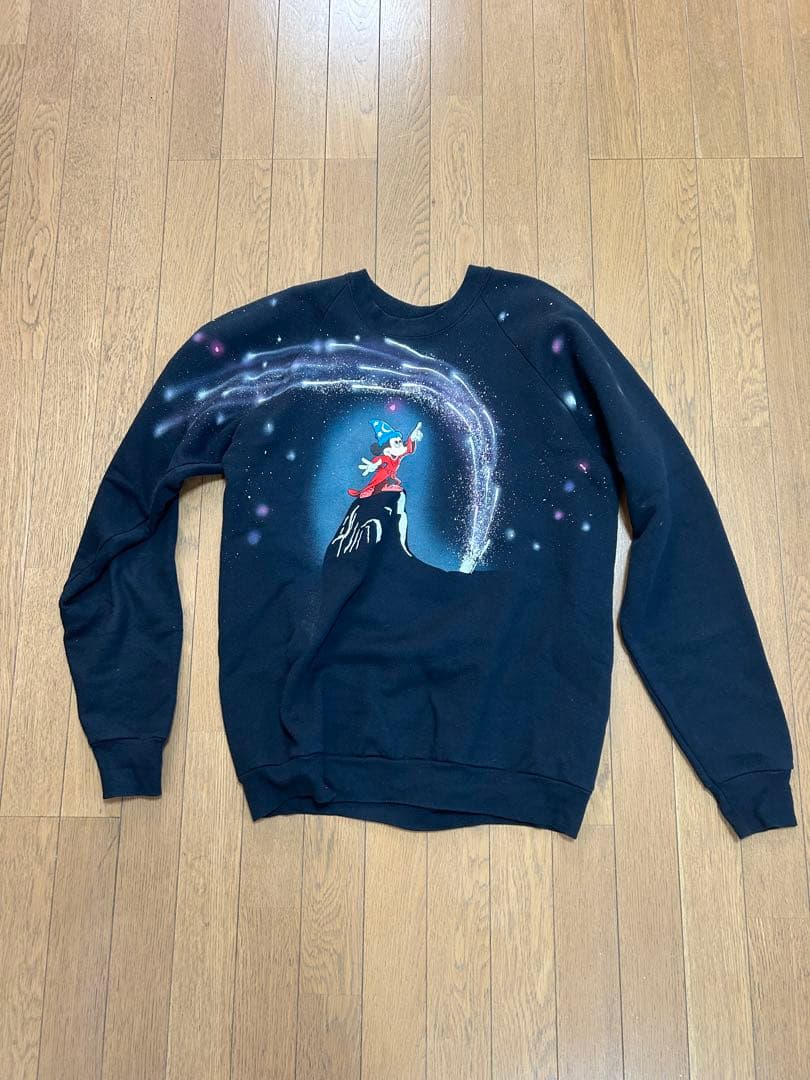 ディズニー　Disney　ファンタジア　ミッキー　古着　スウェット