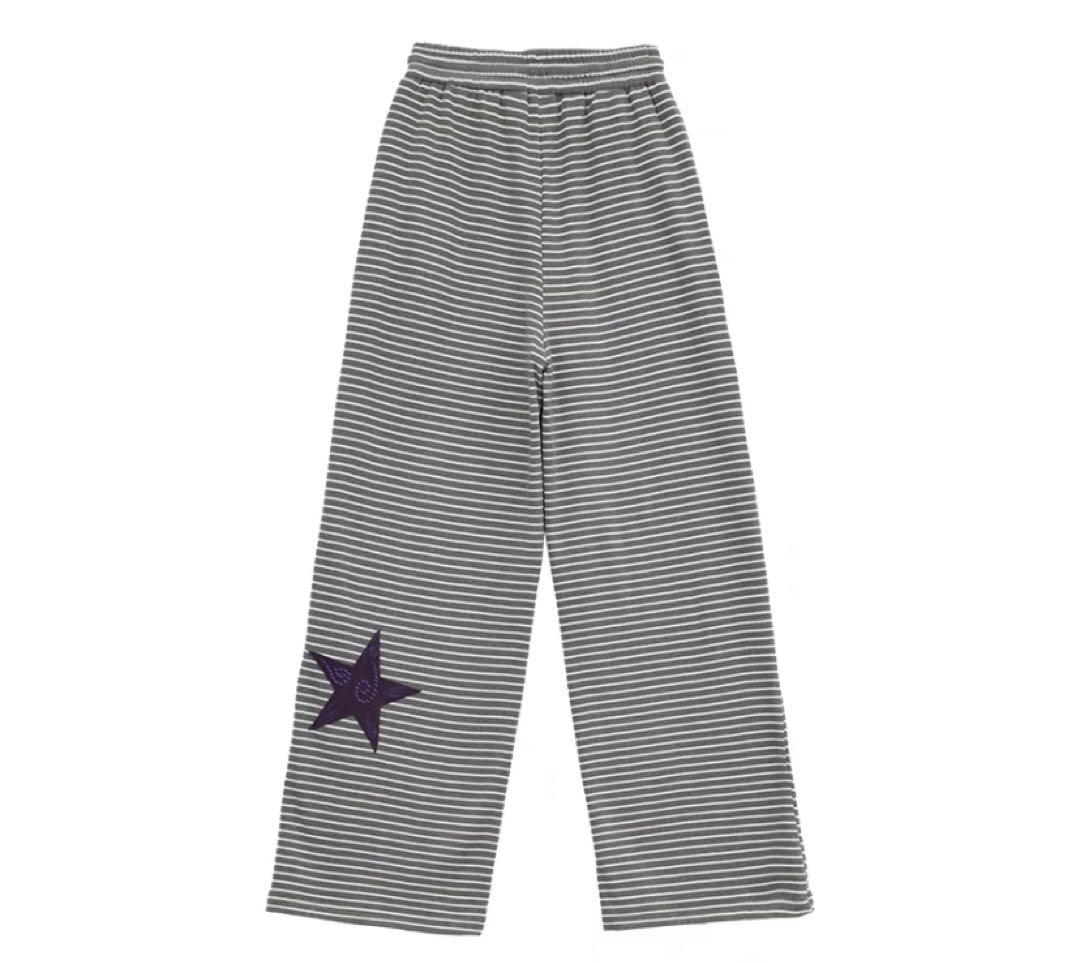 即購可FUZZYKON 星柄　カジュアル　ズボン　綿パン　縞　y2k 00s