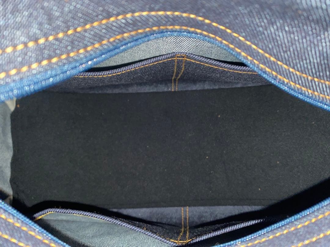 ☆岡山デニム☆ブタさん☆☆扇型☆リュック対応☆4wayボストンバッグ