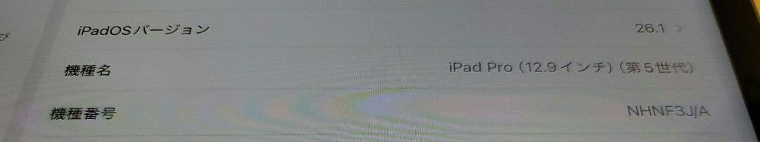 iPad Pro 12.9インチ 第五世代　Wi-Fiモデル128GB