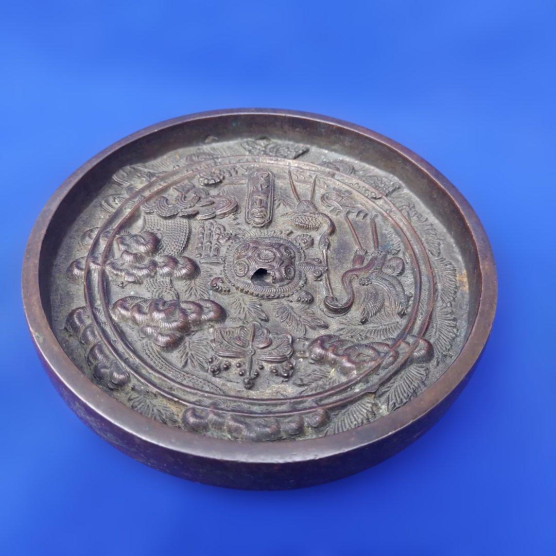 天下一小山　鏡　桐紋　鶴・亀・松竹梅　江戸時代と推定