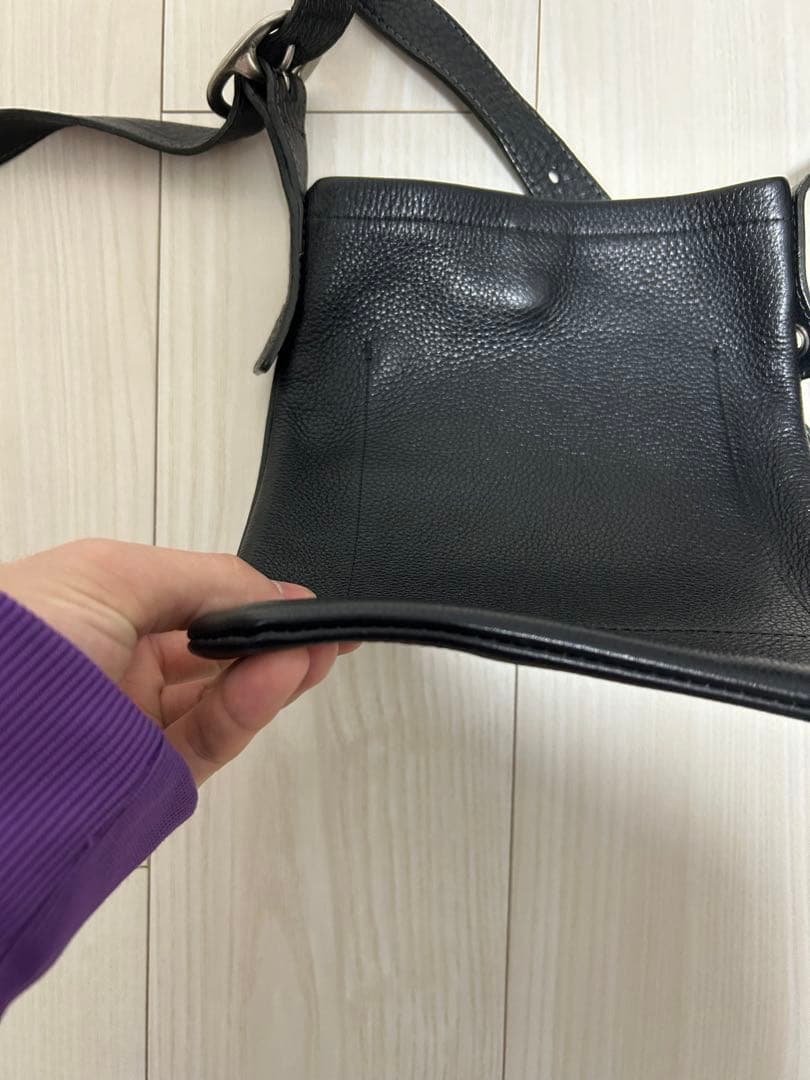 Hender scheme one side belt bag small 黒