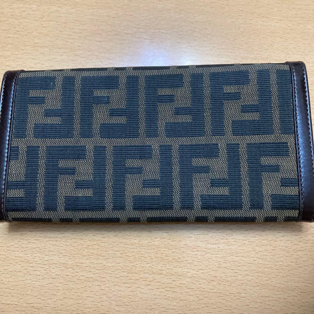 Fendi FFロゴ 長財布 ブラウン系