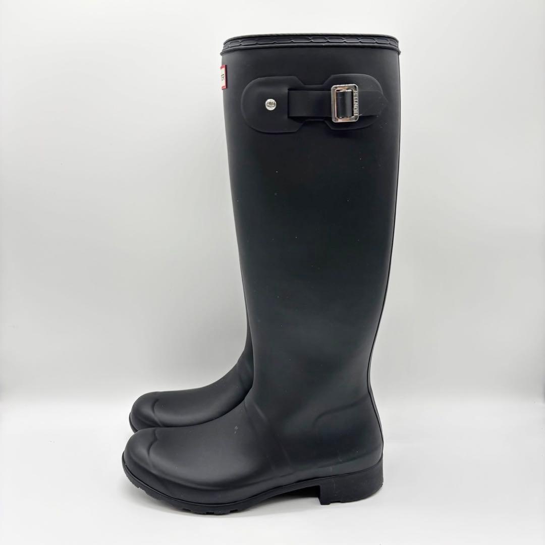 極美品 25.0cm HUNTER ハンター レインブーツ 長靴