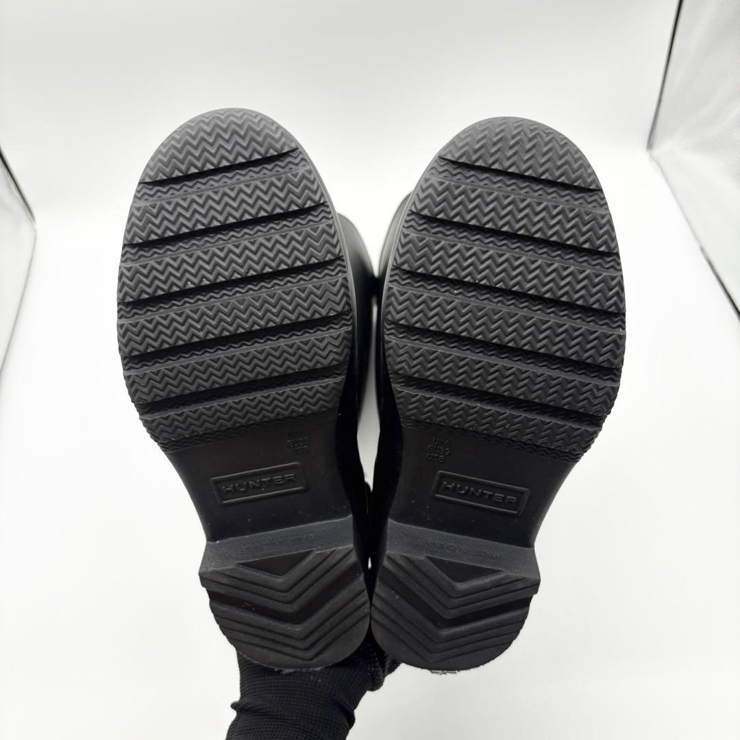 極美品 25.0cm HUNTER ハンター レインブーツ 長靴