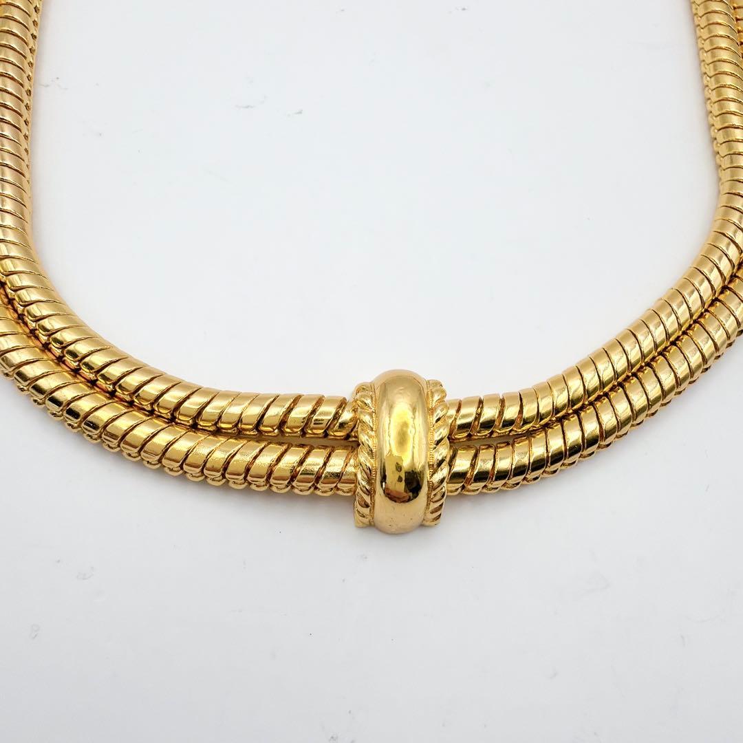 Dior 2連 ゴールド チェーン ネックレス ヴィンテージ