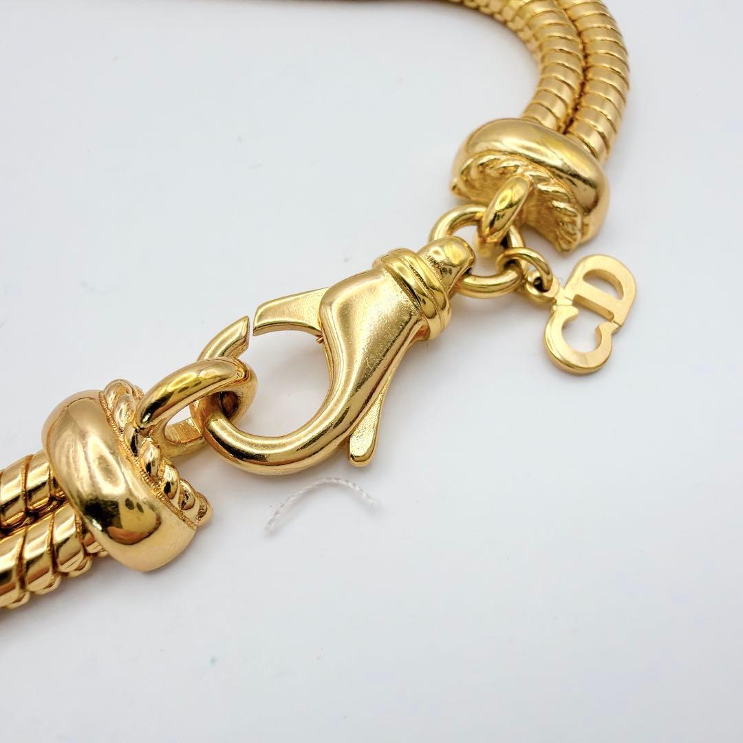 Dior 2連 ゴールド チェーン ネックレス ヴィンテージ