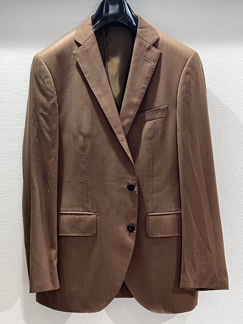 ライトブラウン　ビジネススーツ スーツカンパニー　160cm-8Drop