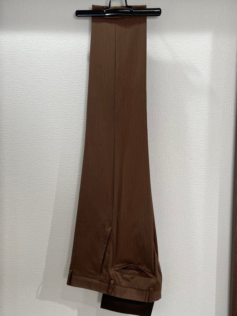 ライトブラウン　ビジネススーツ スーツカンパニー　160cm-8Drop