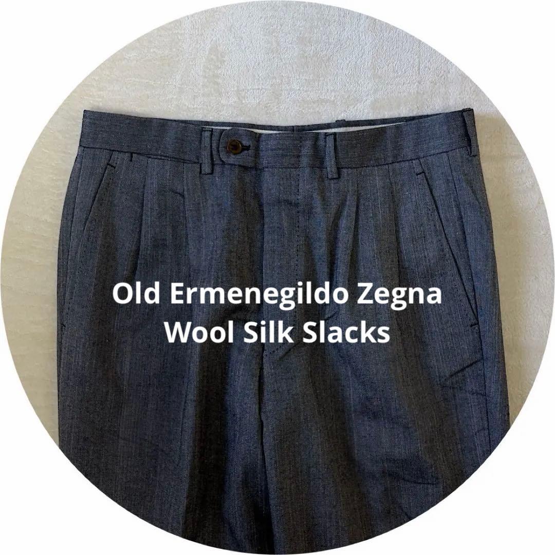 パンツ Old Ermenegildo Zegna Wool Silk Slacks