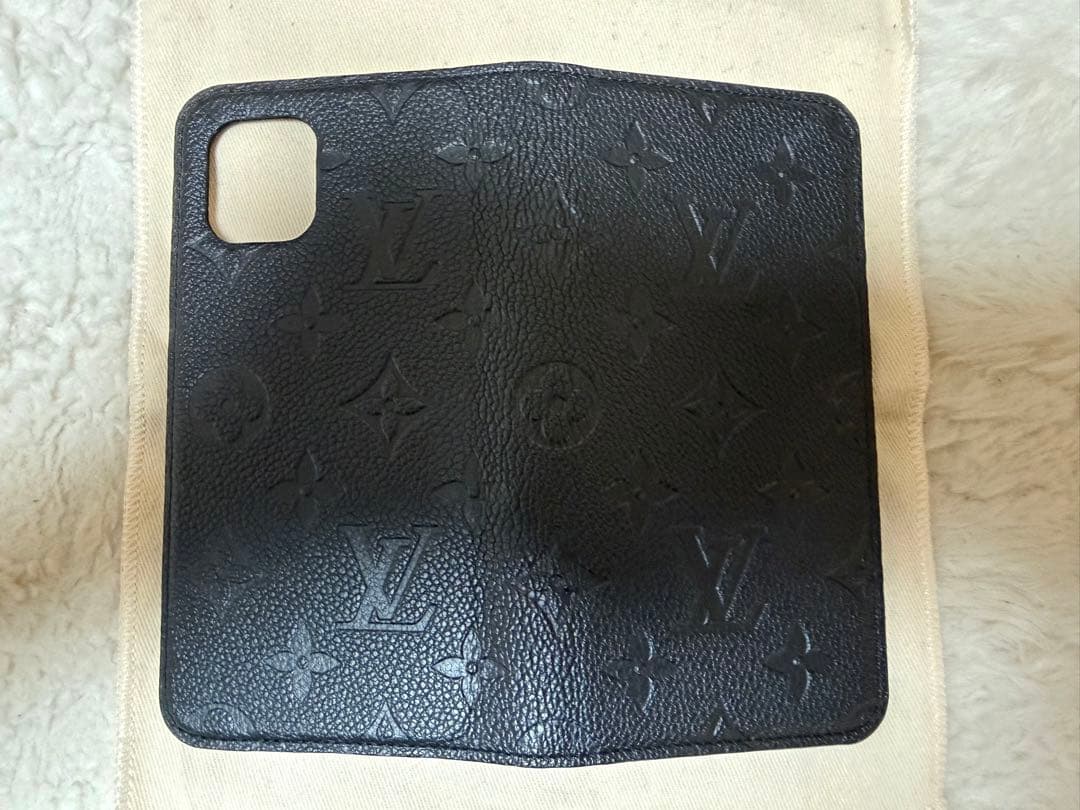 LOUIS VUITTON 手帳型iPhoneケース ブラック