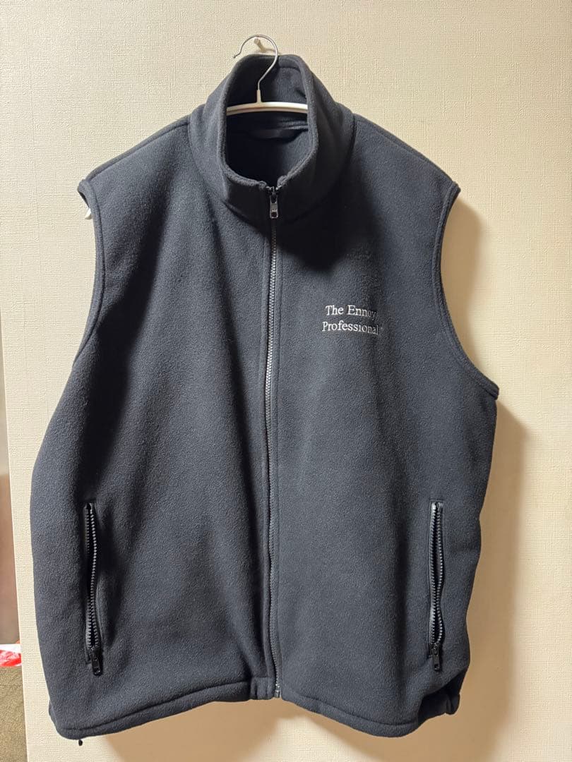 ennoy PROFESSIONAL FLEECE VEST フリースベスト　黒