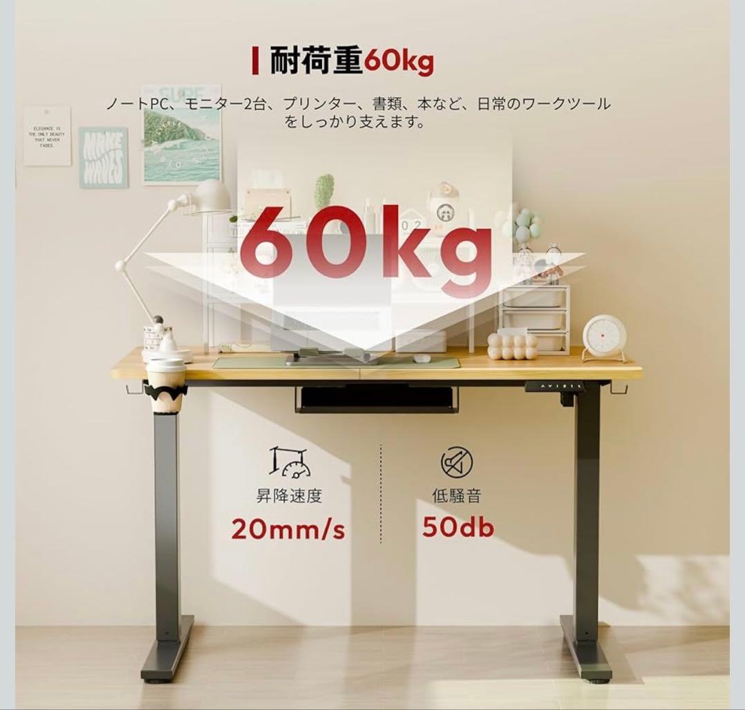 FLEXISPOT 昇降デスク パソコンデス 幅120cmスタンディングデスク