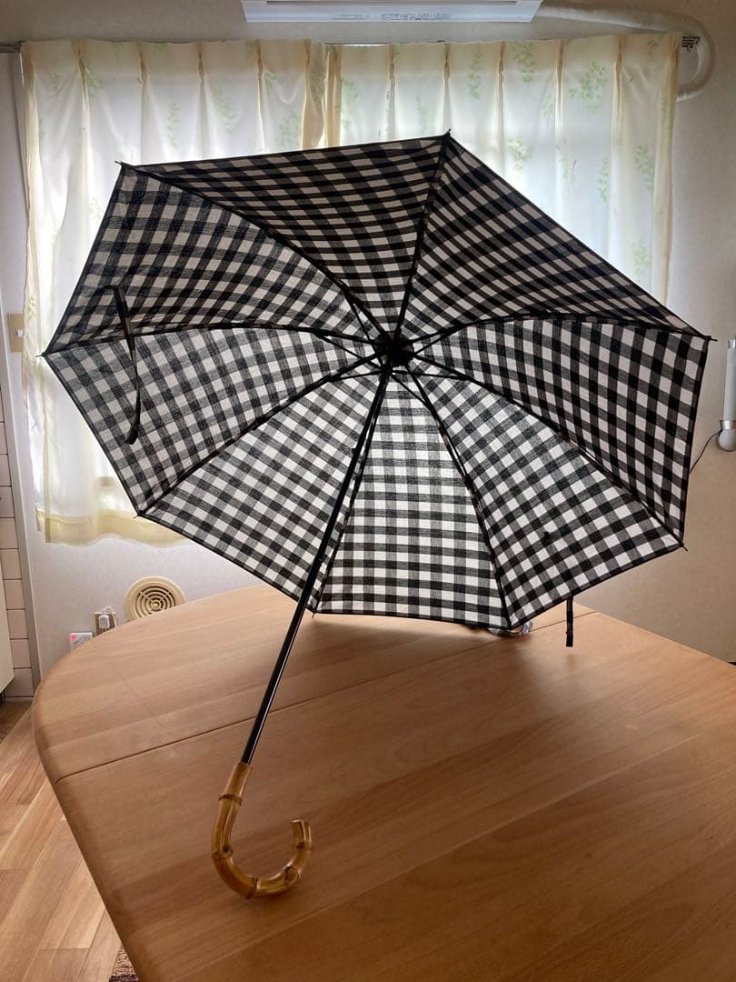 サンクcinq 日傘ギンガムチェック⭐︎折りたたみ