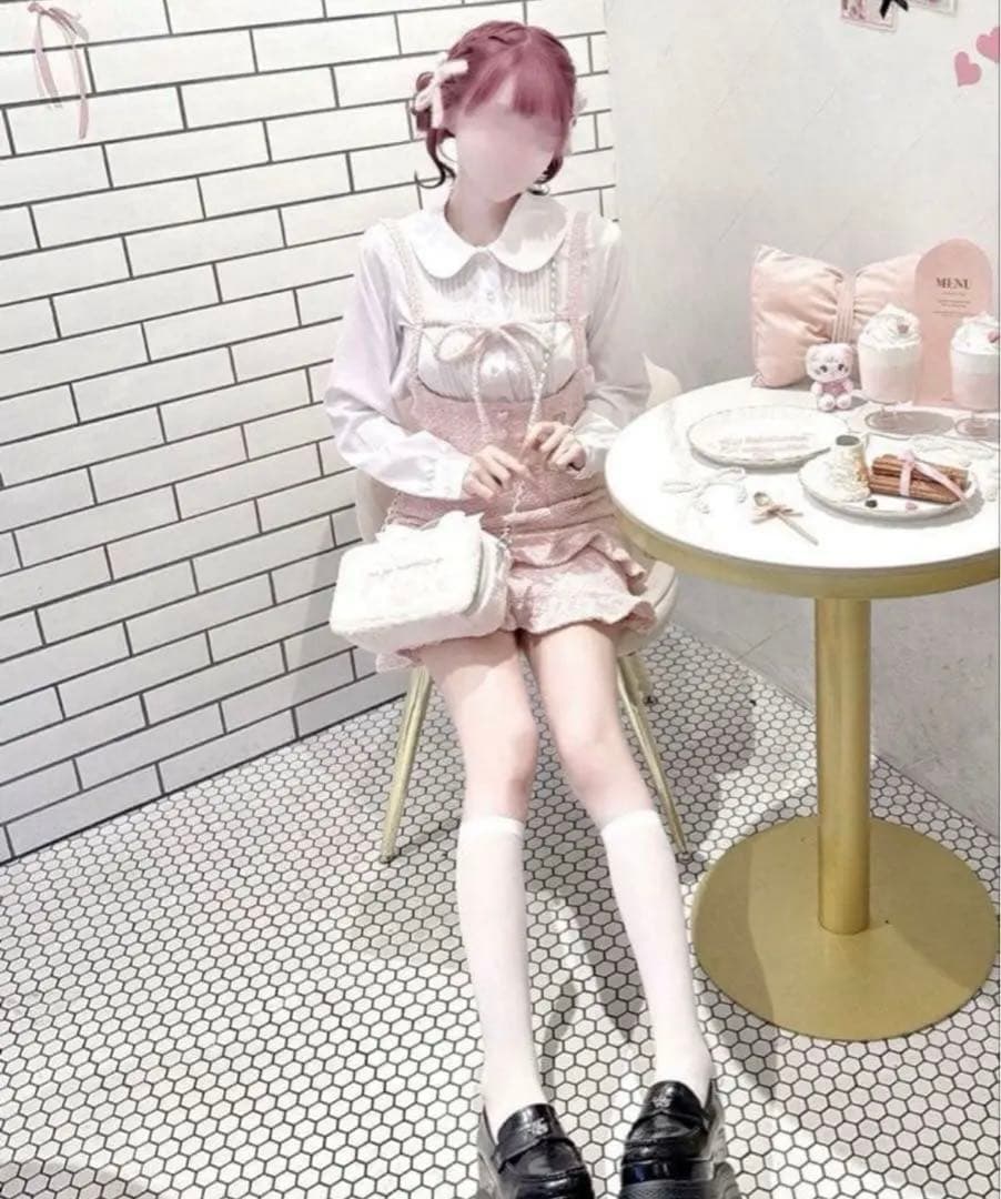 ハニーミュウリボンツイードセットアップ XS