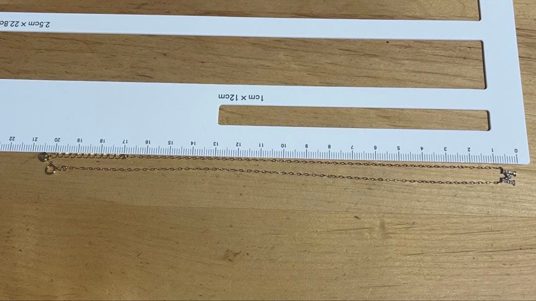 りい♡K18 PG サマンサティアラ ダイヤモンドネックレス イニシャルM