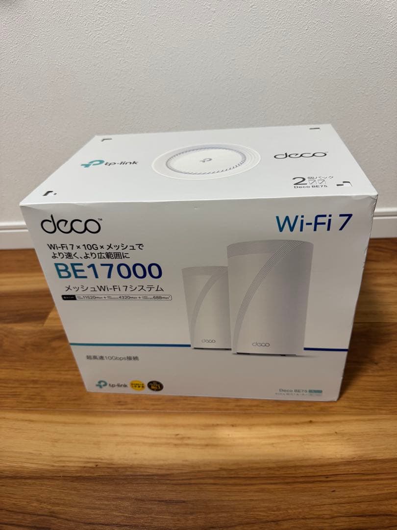 【Wi-Fi 7】TP-Link Deco BE75 メッシュWi-Fi 10G