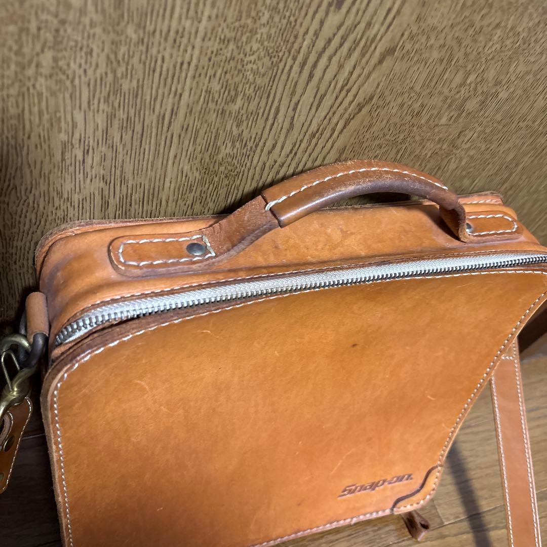 Snap-on スナップオン レザー ツールバッグ ツールケース 本革工具ケース