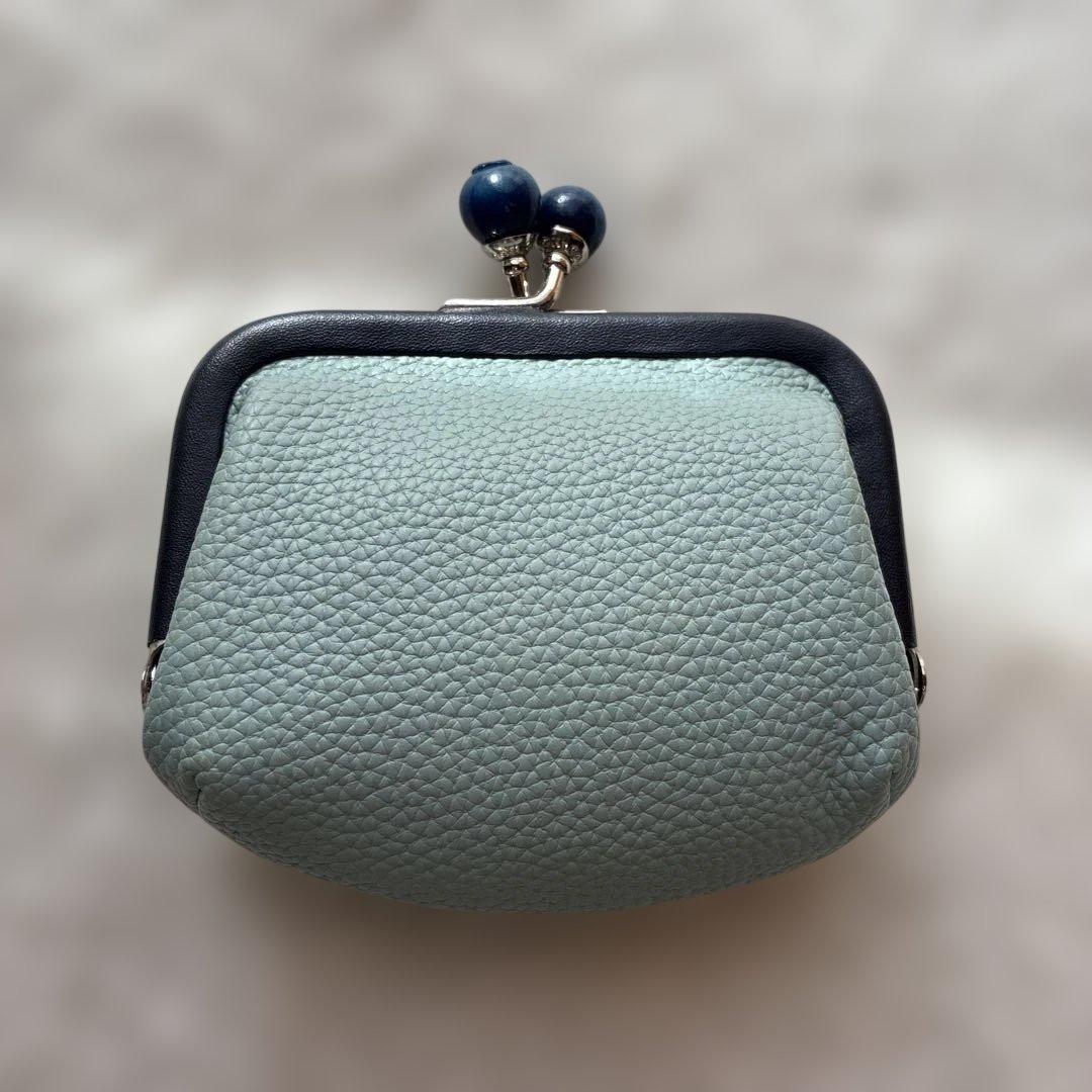 【新品未使用】がま口 ノラ キスロック カラーブロック 財布