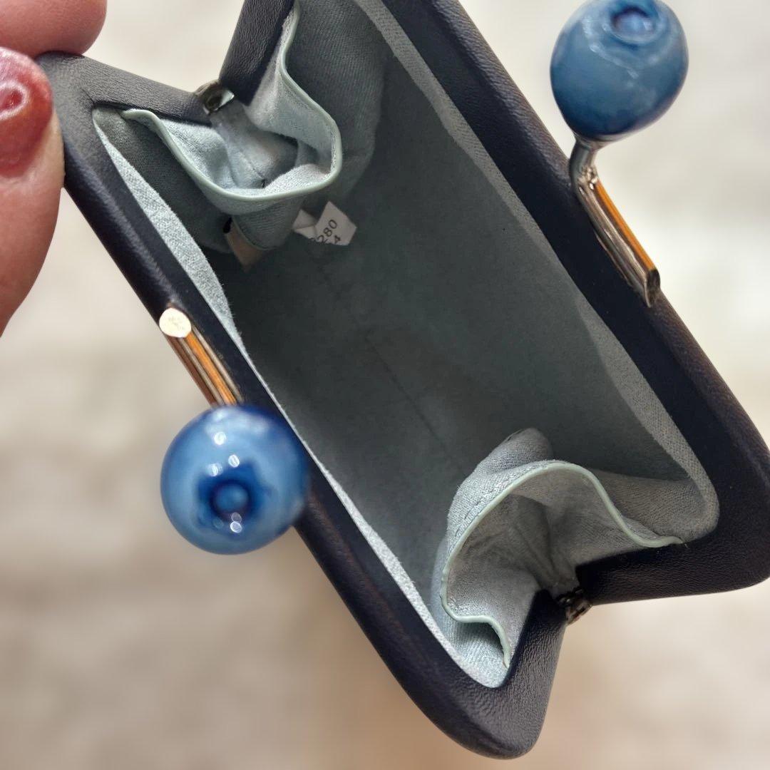 【新品未使用】がま口 ノラ キスロック カラーブロック 財布