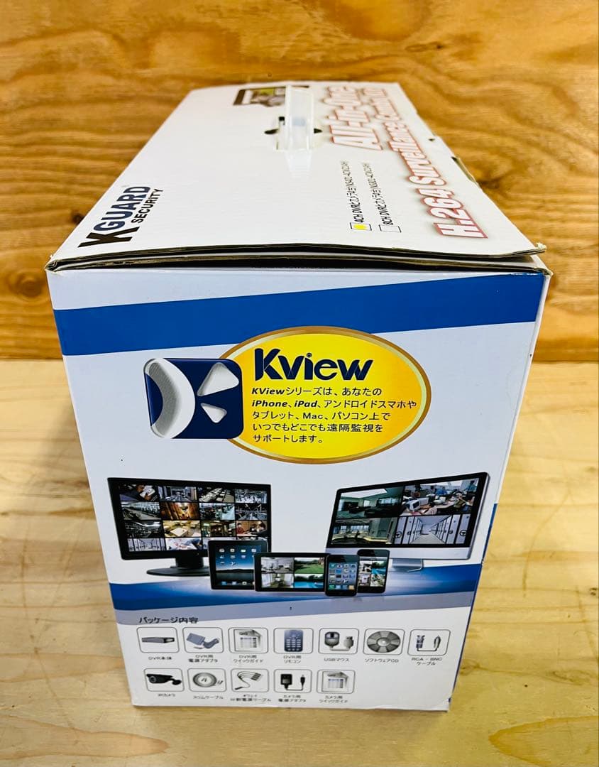 未使用品 防犯カメラ KGUARD H.264 4CH DVR コンボキット