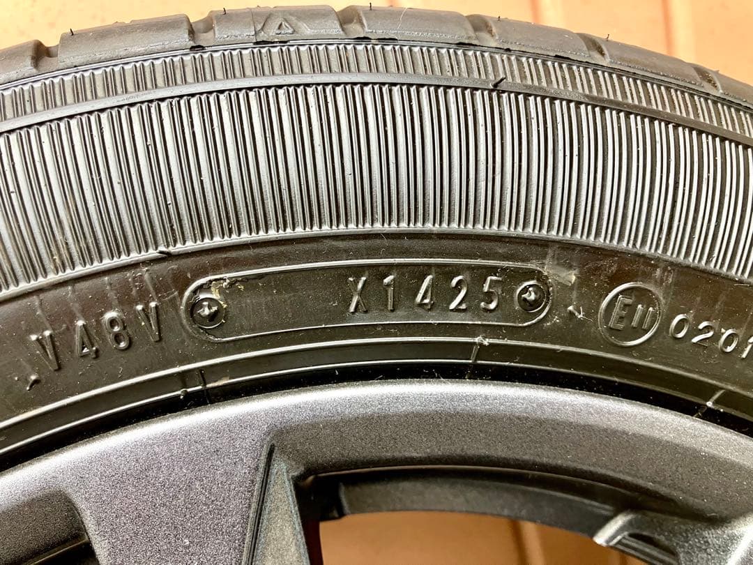 ダイハツ　タント　ファンクロス純正14インチタイヤアルミホイールセット①極美品‼️