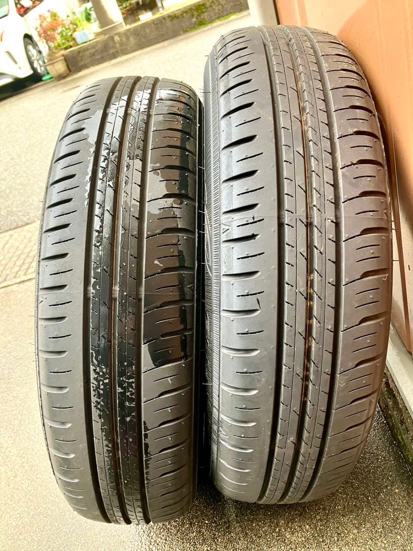 ダイハツ　タント　ファンクロス純正14インチタイヤアルミホイールセット①極美品‼️