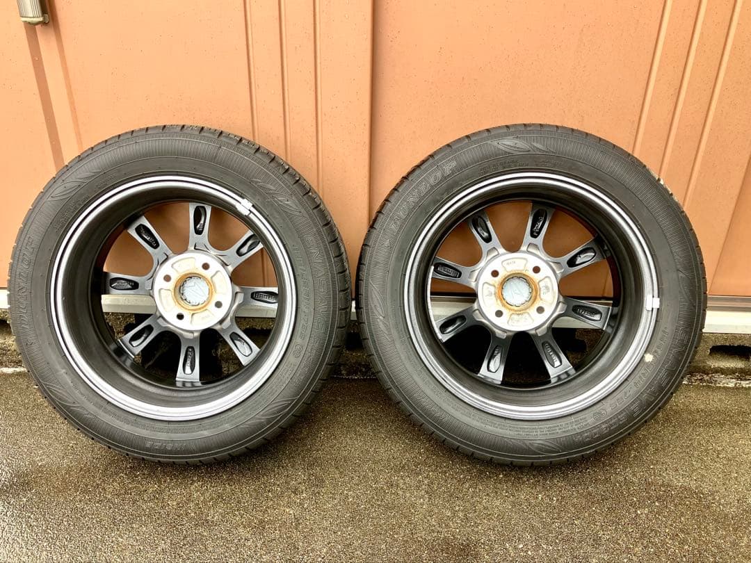 ダイハツ　タント　ファンクロス純正14インチタイヤアルミホイールセット①極美品‼️