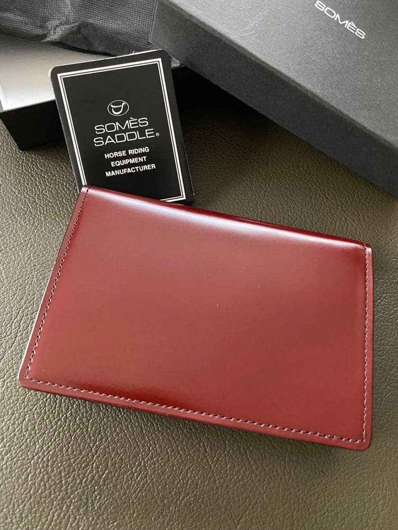 SOMES SADDLE ソメスサドル　コードバン　名刺入れ　ダークブラウン