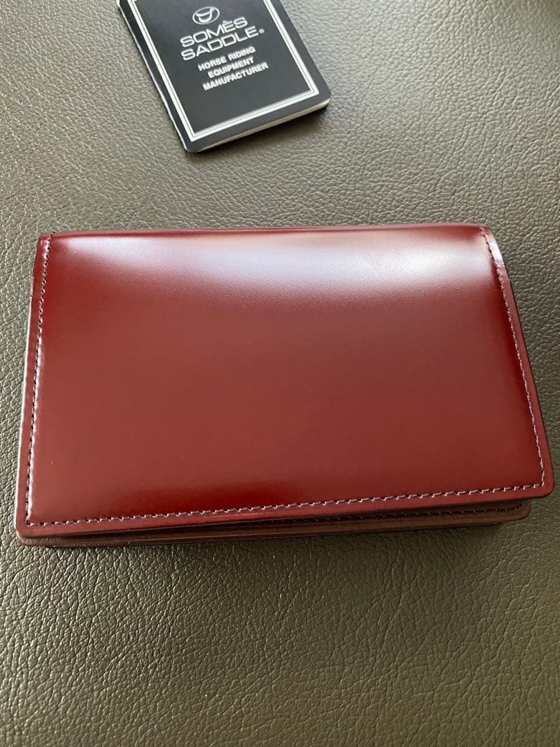 SOMES SADDLE ソメスサドル　コードバン　名刺入れ　ダークブラウン