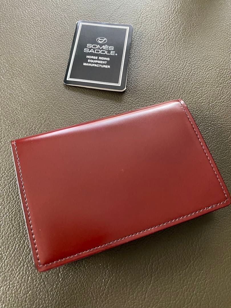 SOMES SADDLE ソメスサドル　コードバン　名刺入れ　ダークブラウン