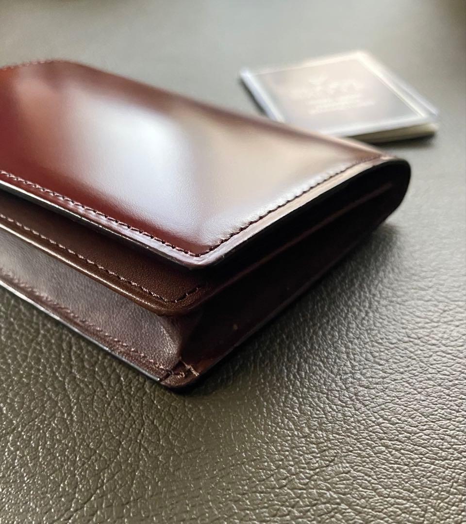 SOMES SADDLE ソメスサドル　コードバン　名刺入れ　ダークブラウン