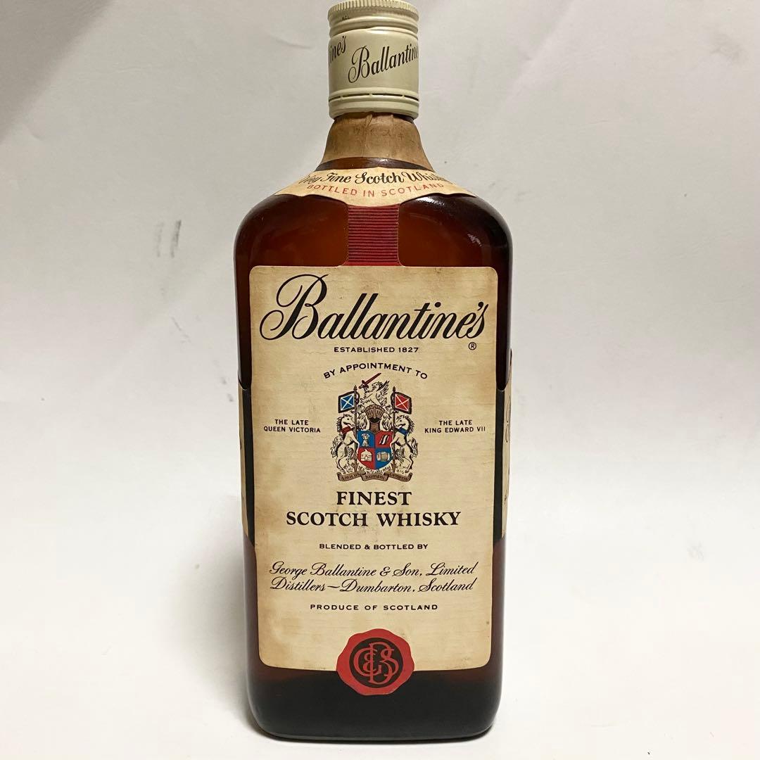 70年代 赤青紋章 バランタイン ファイネスト ウイスキー オールドボトル 特級