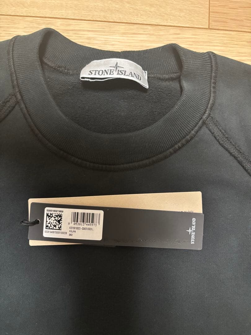 stone  25aw クルーネックスウェット 新品　Lサイズ