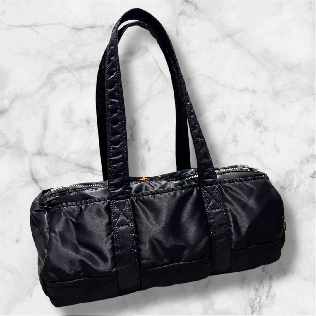 【美品】廃盤 ポーター 吉田カバン タンカー ミニボストンバッグ ブラック