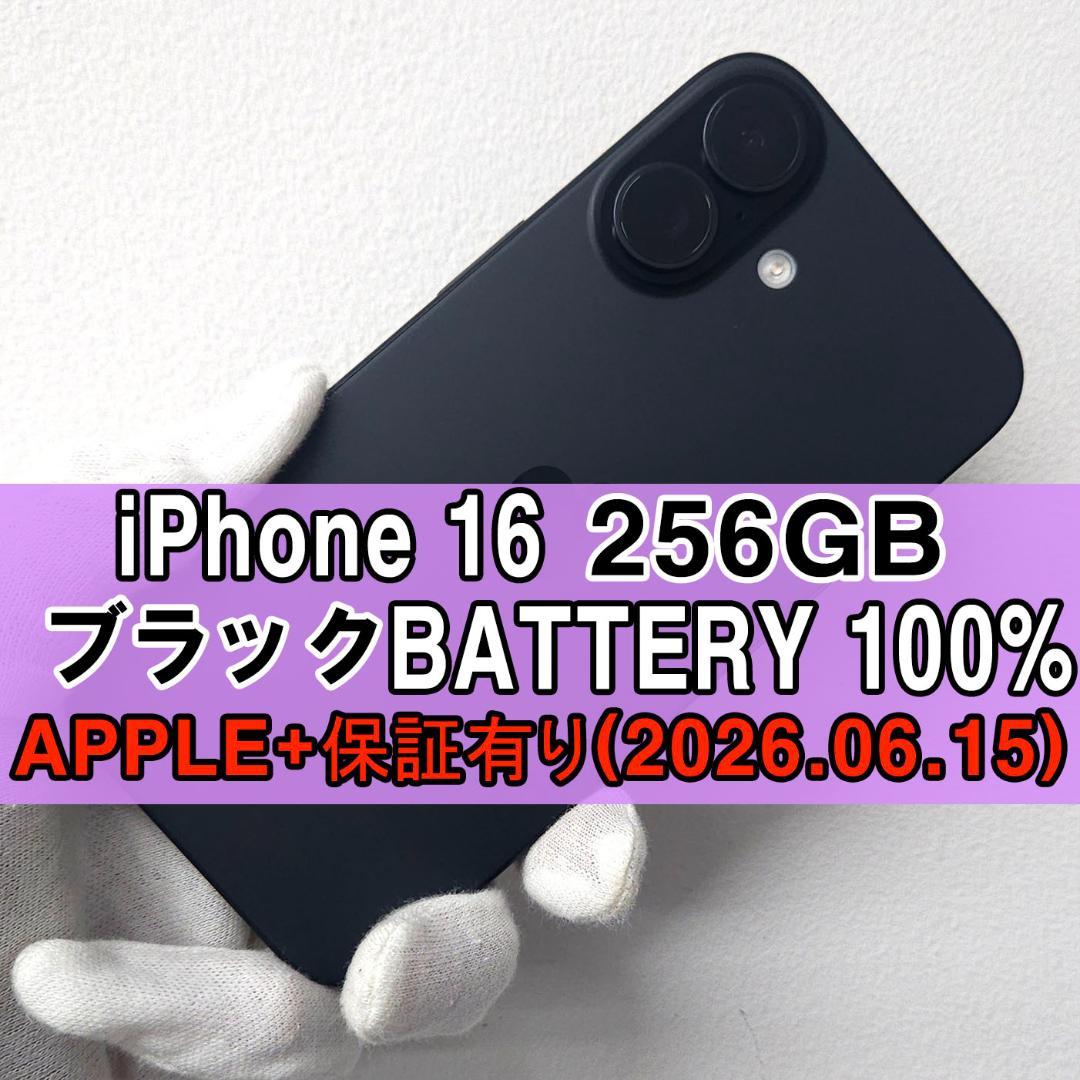 iPhone 16 256GB ブラック SIMフリ【APPLE保証有り】
