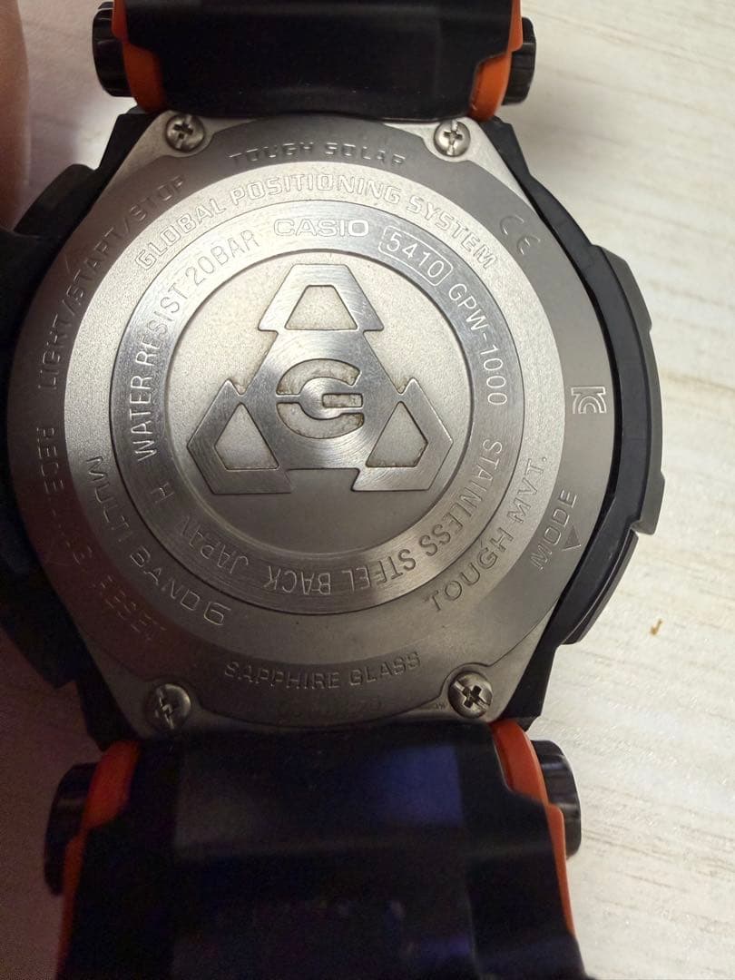 G-SHOCK GPW-1000 グラビティマスター　 ブラック/オレンジ